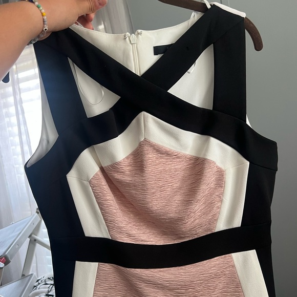 Pink formal dress! Only worn once size 8P - Picture 2 of 3